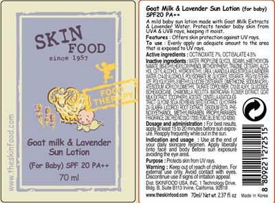 goat milk and lavender sun bottle.jpg Image of bottle - goat milk and lavender sun bottle